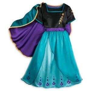 Disney Store Frozen 2 Queen ANNA Deluxe Nightgown Costume Size 5/6